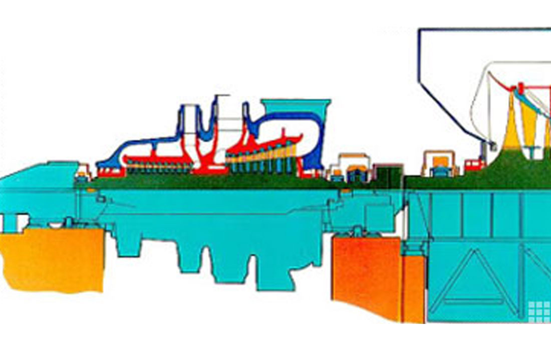 Single shaft steam turbine